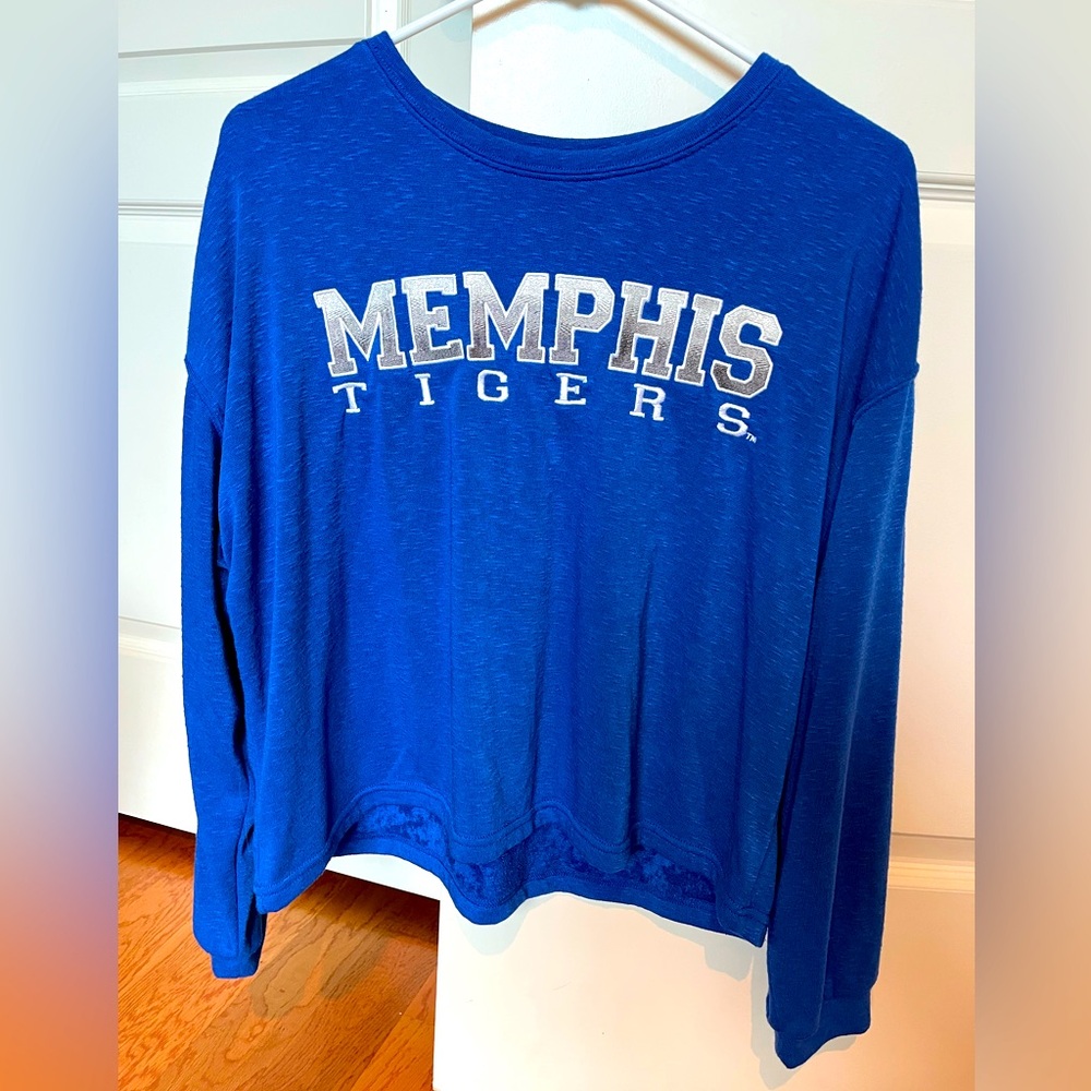 Memphis Tigers Women's Blue Long Sleeve Tee Size M